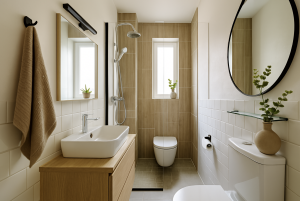 salle de bain confortable