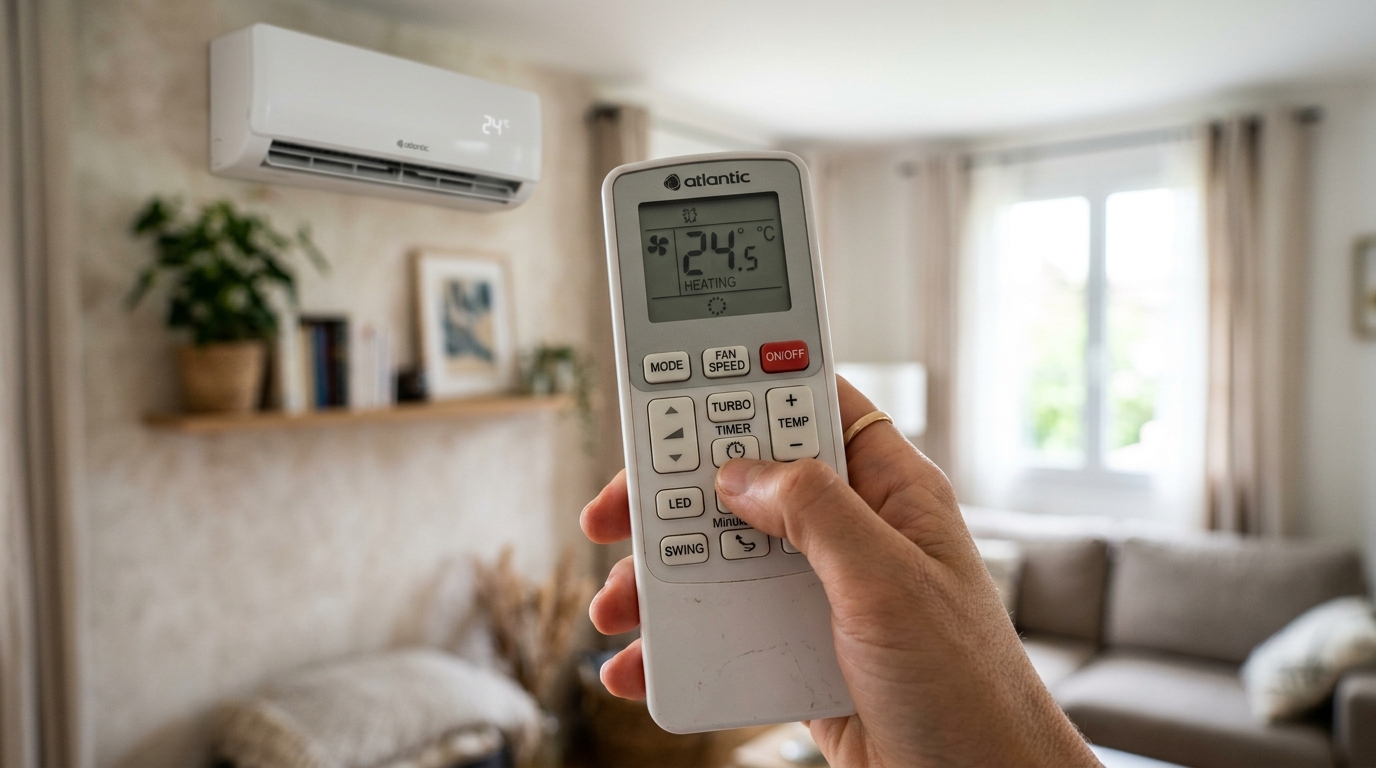 Utilisation de la télécommande pour vérifier le mode Timer