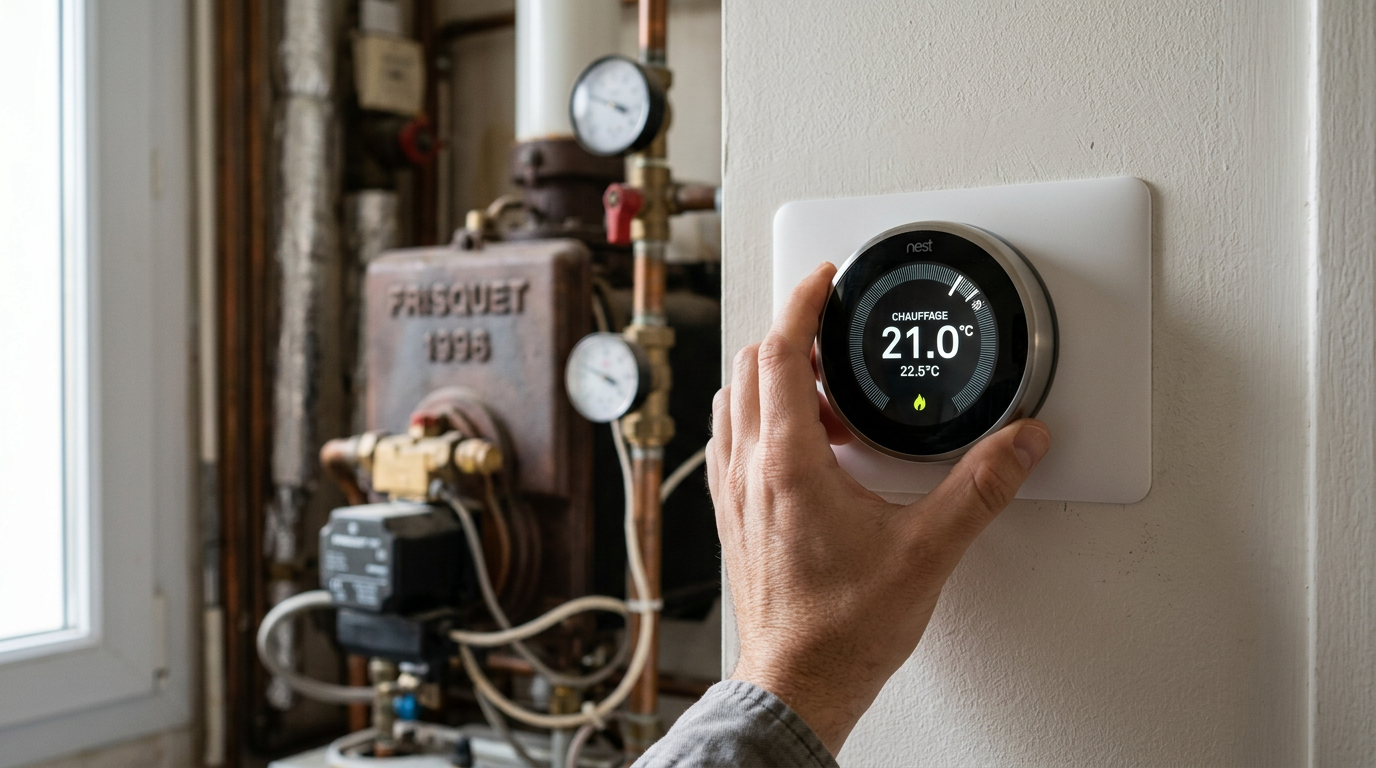 Régulation électronique et thermostat pour modernisation chaudière ancienne