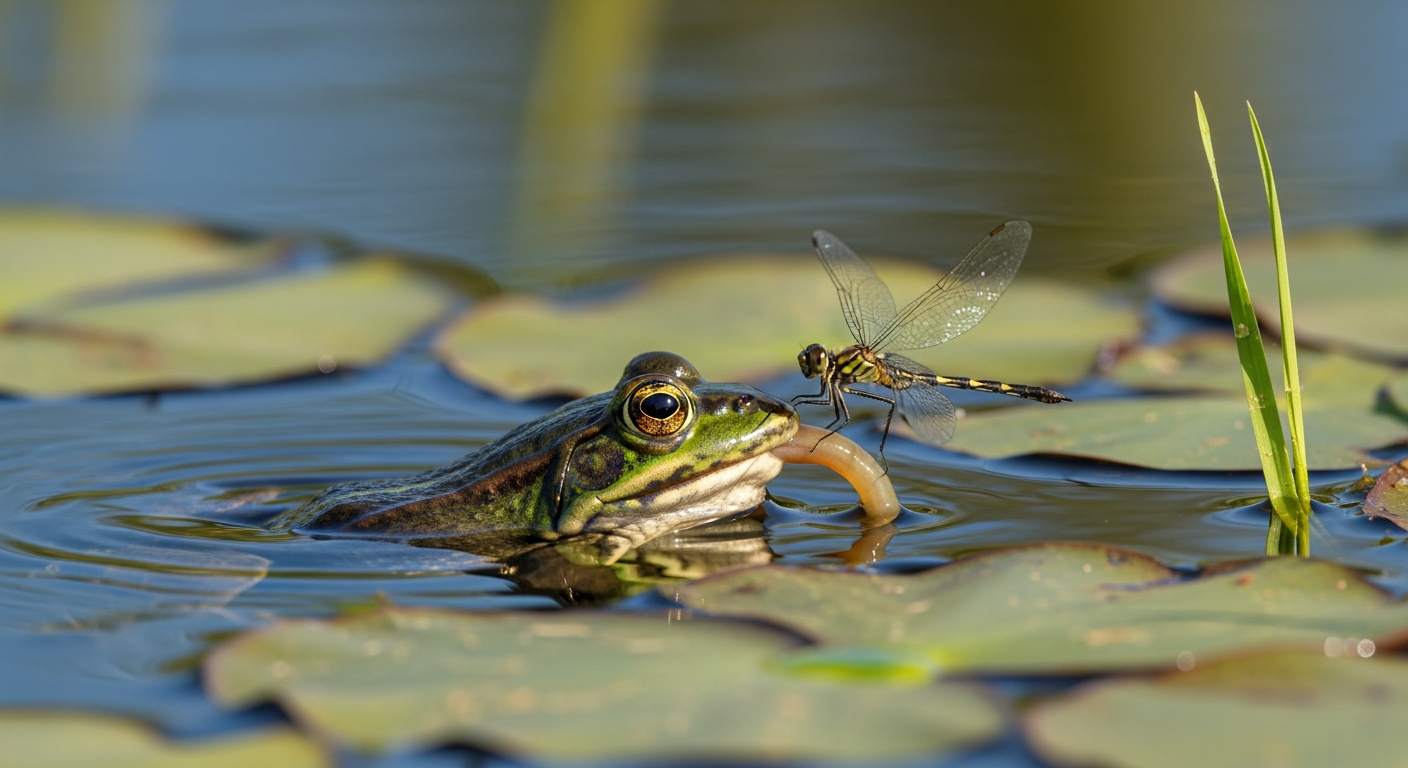 Que mange une grenouille dans un bassin et faut-il vraiment la nourrir ?