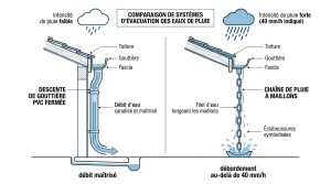Chaîne de pluie inconvénients : ce que vous devez savoir avant d'acheter