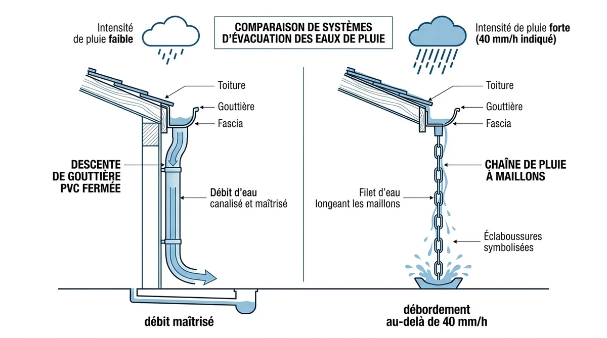 Chaîne de pluie inconvénients : ce que vous devez savoir avant d'acheter