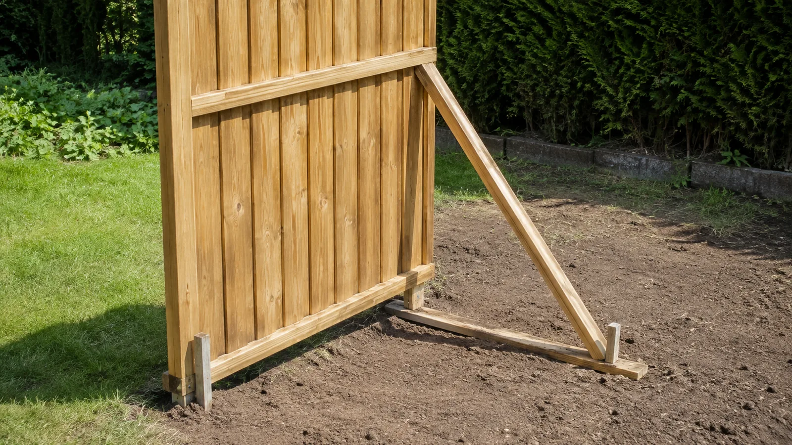 Comment faire tenir un panneau en bois debout : panneaux stables