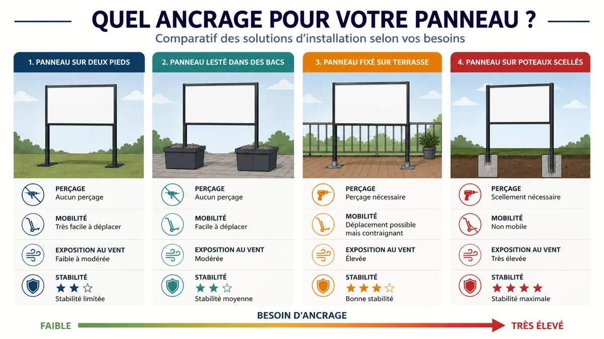 Comparatif des supports pour panneau bois extérieur