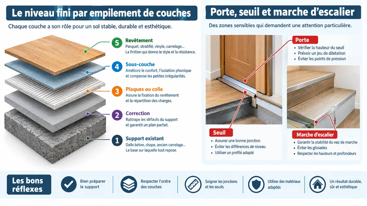 Calcul des couches et de la hauteur finale d'un sol