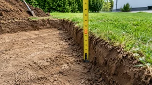Comment décaisser 10 cm de terrain à niveau