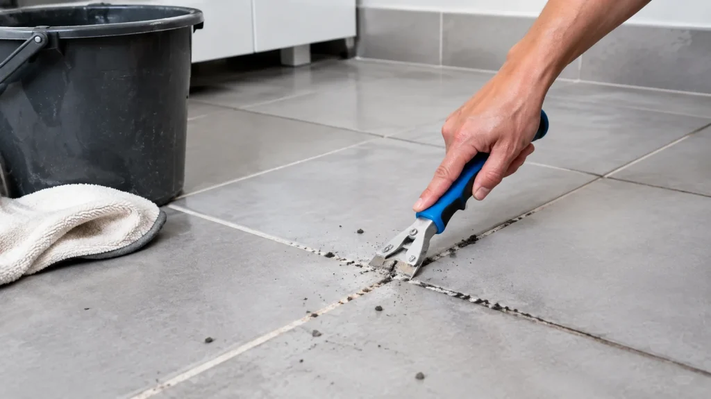 Comment gratter des joints de carrelage sans abîmer les carreaux