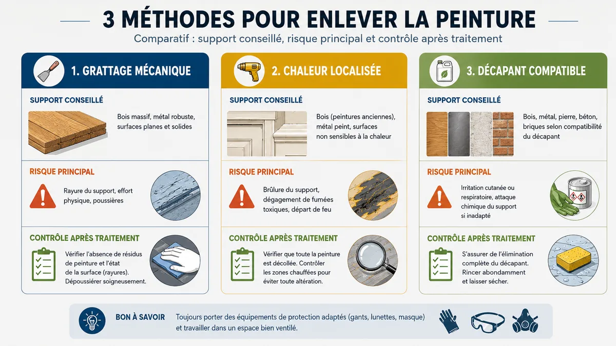 Comparatif des méthodes pour enlever la colle de lino