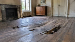 Plancher qui s’affaisse maison ancienne : causes et solutions