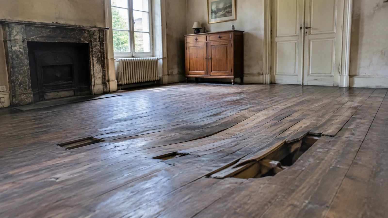 Plancher qui s'affaisse maison ancienne : causes et solutions